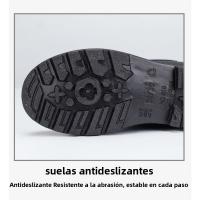 Botas de Lluvia de Tacón Alto Impermeables Zapatos de Invierno Cálido para Mujeres con Boca Ancho - details 19