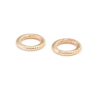 Anillo de Cierre Redondo de Brasso Dorado Mate Joyería de Alta Calidad - details 49