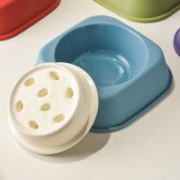 Comedero lento creativo antiasfixia para perros, cuenco de alimentación de cerámica antideslizante para gatos, bandeja de comida para gatitos de Color sólido para interiores - details 2