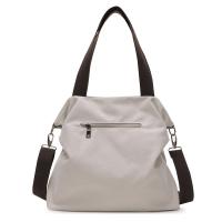 Bolso de mano informal europeo y americano para mujer, bandolera de hombro portátil de lona Simple, bolso cruzado de gran capacidad - details 15