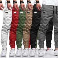 Otoño 2025 nuevos hombres de Color sólido pantalones largos Cargo pantalones de chándal para hombre de alta calidad Casual Joggers pantalones deportivos ropa de diseñador - details 2