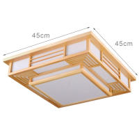 Lámpara de techo japonesa de madera maciza, regulable sin niveles, lámpara de techo de madera maciza,lámpara de tatami para saló - details 1