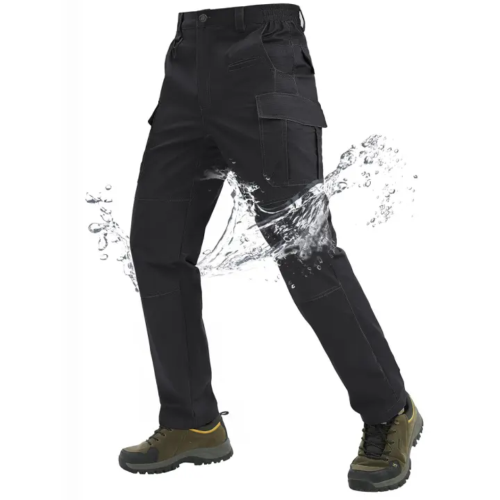 MAGCOMSEN-pantalones cargo para hombre, pantalones impermeables de campo, informales, ligeros, para trabajo, senderismo y pesca, primavera y verano - 1