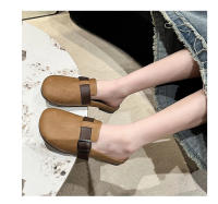 Zapatillas retro con bolsa en la cabeza y suela blanda, zapatos de moda de primavera, nuevos zapatos casuales y versátiles para mujer con suela plana y medio arrastre. - details 17