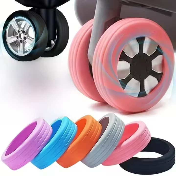 Protege Rodillos De Maleta 1/40pcs Cubierta Protectora De Silicona Para Ruedas De Suitcase Accesorios De Viaje Reducción De Ruido Kit De Piezas - 1