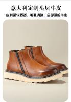 Botas Chelsea de cuero para hombre, botas largas - details 1