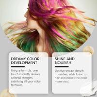 Serie de cera, Color colorido, hierbas, cuidado hidratante suave y fácil coloración, acondicionador para el cabello, estilizador de tinte mágico - details 7