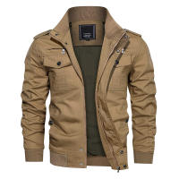 Chaqueta de Algodón para Hombres MAGCOMSEN Abrigo de Viento con Cremallera Multi-Bolsillos - details 18