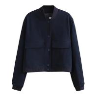 Chaqueta Bombera de Manga Larga Vintage Moda Casual para Mujeres con Bolsillos - details 3