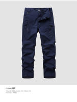 Nuevos pantalones casuales sueltos elásticos de trabajo de pierna recta para hombres 2215 - details 2
