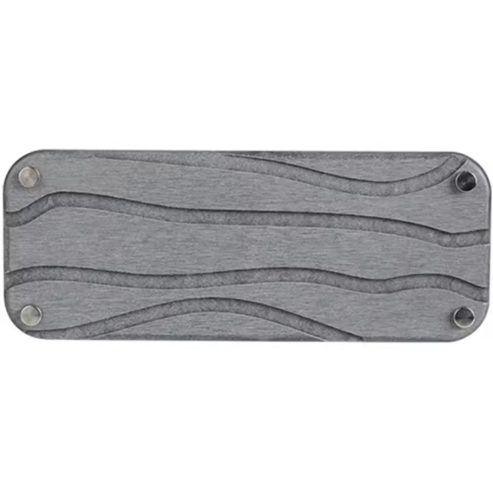 Fregadero de piedra de secado rápido para baño, bandeja de fregadero de tierra de diatomeas, plato, soporte para cepillo de dientes, ondulado, (gris oscuro) - 1
