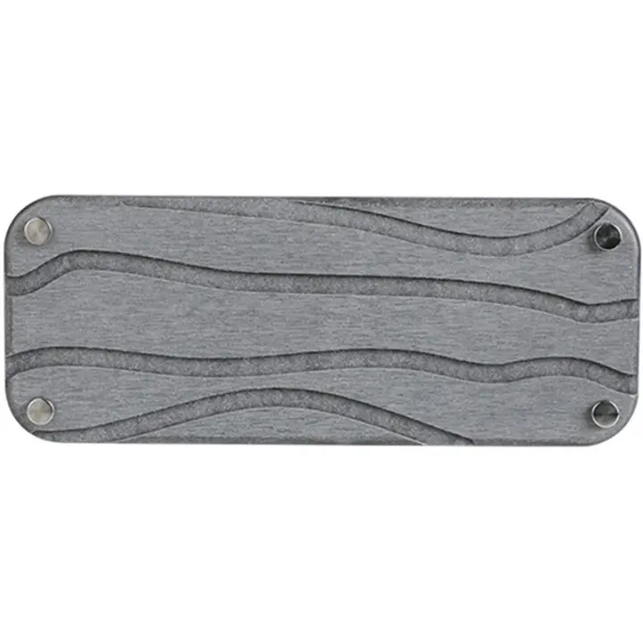 Fregadero de piedra de secado rápido para baño, bandeja de fregadero de tierra de diatomeas, plato, soporte para cepillo de dientes, ondulado, (gris oscuro) - 1