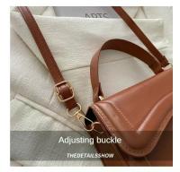 Bolso Cruzado de Cuero PU de Alta Calidad Color Sólido, Bolso Compacto para Mujeres, Bolso Messenger Pequeño - details 3