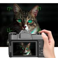 Cámara de fotografía Digital 4K, videocámara Web con WIFI, grabadora de vídeo Vlog Vintage, YouTube, 48MP, pantalla abatible de 3" - details 12