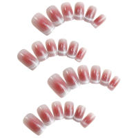 ble Uñas postizas con punta de ojo de gato rosa rubor - details 0