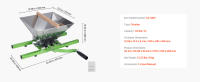 SucceBuy Trituradora manual de frutas y manzanas de 1,8 galones/7 litros, molinillo de acero inoxidable para preparación de vino, sidra y jugo, verde - details 1