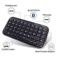 Rechargeable Type-C Bluetooth 3.0 Slim Wireless Pocket Keypad Portable 49 Keys Keyboard For Tablets Smartphones - details 3