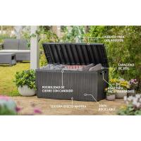 Arcón exterior Baúl de almacenamiento de resina marrón Capacidad de 270L - details 25