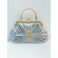 Nuevo Kelly francés brillante hecho a mano para banquete con incrustaciones de diamantes, bolso de cena con lazo, bandolera de hombro. - details 14