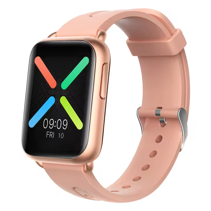 Reloj inteligente con pantalla completamente táctil de 1,69 pulgadas, oxígeno, presión arterial, prueba de frecuencia cardíaca, recordatorio de llamadas entrantes, IP67 - 1