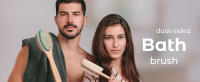 shower brush bath brush body brush dual sided