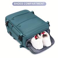 Mochila de viaje extensible de gran capacidad con compartimento para zapatos, espacio seguro para portátil y correas ajustables - details 0