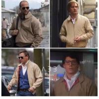 Chaqueta americana Harrington G9 pilot con cuello levantado para hombre, primavera 2024 - details 3