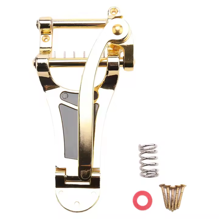 Vibrato Bridge Tailpiece B7 guitarra de Jazz para Gibson Bigsby ES355 Epiphone Gold - 1