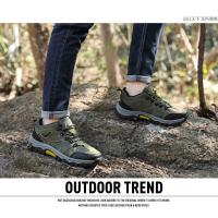 Zapatos de Senderismo para Hombre al Aire Libre Resistentes a la Desgastación, Forro de Cuero, Suela de Goma Sintética - details 9