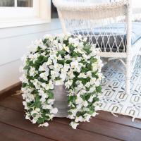 Bougainvillea artificial realista de seda sintética, resistente a los rayos UV, flores artificiales, planta de larga duración, decoración de verano, enredaderas de buganvilla - details 11