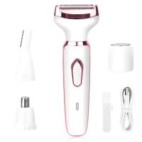 Afeitadora eléctrica 4 en 1 para afeitado de cuerpo completo, afeitadora para mujer, depiladora Facial para cejas, recortadora de nariz, depilación de Bikini indolora - details 10