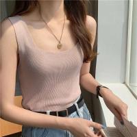 Top de Punto Zjaiss 2025 Camiseta Deportiva Casual para Mujer Cuello Redondo Lento Verano - details 27