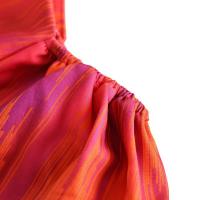 Top con estampado Tie Dye para mujer, elegante conjunto de manga corta con hombros descubiertos - details 7