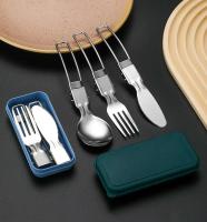 Mini cuchara, tenedor, villa portátil para exteriores, juego de cubiertos de acero inoxidable para senderismo, suministros de cocina para acampar al aire libre, 1/3 piezas - details 12