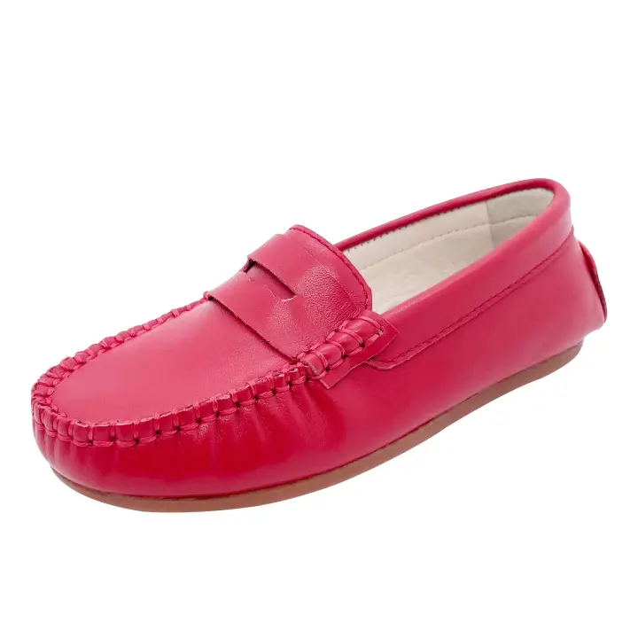 Los niños cómodos más vendidos aceptan zapatos de cuero con logotipo para niños - 1