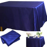 Mantel rectangular de satén superpuesto para boda, Navidad, Baby Shower, cumpleaños, banquete, decoración para fiesta, comedor en casa, cubierta de mesa de satén - details 5