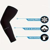 4 pares de mangas de brazo de protección solar y enfriamiento - Unisex, transpirables y ajuste de compresión para hombres, mujeres y adolescentes - Ideal para deportes al aire libre, ciclismo y actividades escolares de verano, accesorios deportivos - details 2