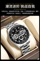 Reloj de hombre de marca suiza nuevo reloj de cuarzo multifuncional luminoso impermeable - details 2
