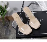 Nuevas Sandalias de Cristal para Mujer Alpargatas de Tacón Alto, Impermeables, Diseño de Pies Cansados - details 10