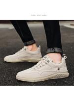 Zapatillas de deporte de cuero para hombre, zapatos informales para caminar al aire libre, fondo suave para las cuatro estaciones - details 11