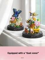 Bloques de construcción de micropartículas para niños, juguetes de decoración de escritorio, insectos, palabras secretas, cubiertas de polvo, flores eternas, regalos - details 8