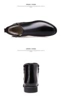 Invierno cálido terciopelo engrosado zapatos de cuero casuales para hombres zapatos de algodón con cremallera - details 1