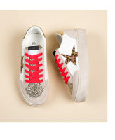 Nuevos zapatos ligeros de junta antideslizante suela suave de las mujeres de la plataforma casual zapatos de moda estrella blanco zapatos. - details 13