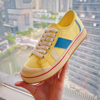 Aumento de altura interior 2 cm zapatos de lona clásicos nuevos zapatos de tablero juego de color casual suela gruesa zapatos pequeños blancos versátiles - details 2