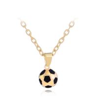 Nuevo Hip Hop hombres Hippie hombre deportes moda collar fútbol colgante collar cadena de aleación balón de fútbol collar joyería regalo - details 2
