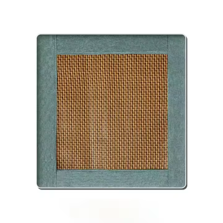 Cojín de asiento de ratán transpirable para protección de silla, cojín antideslizante fresco para silla, cómodo cojín desmontable para asiento de coche, sedentario - 1