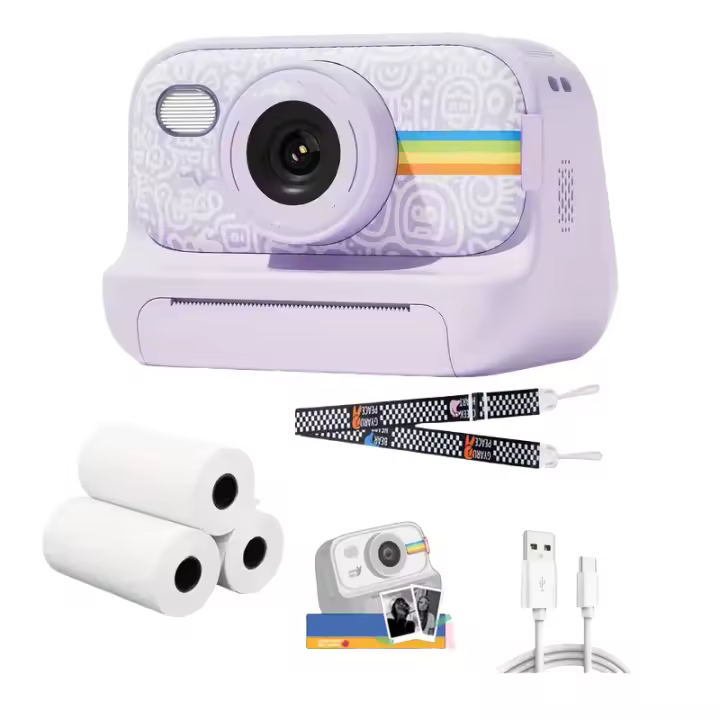 Cámara de Impresión Instantánea S9 Papel Térmico, Luz de Flash, No Necesita Tinta - 1