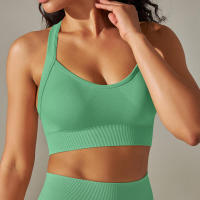 -Top Sexy para mujer, sujetadores deportivos para yoga, belleza, espalda elástica, transpirable, ropa interior para mujer, tops - details 27