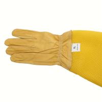1 par de guantes a prueba de abejas, guantes de malla larga transpirables a prueba de picaduras - details 0