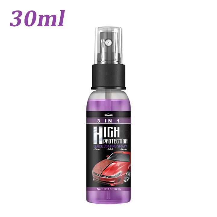 Spray de revestimiento cerámico automotriz 3 en 1 30ml/100ml agente pulidor de pintura para coche cera eliminador y reparador de arañazos de pintura automotriz protección - 1